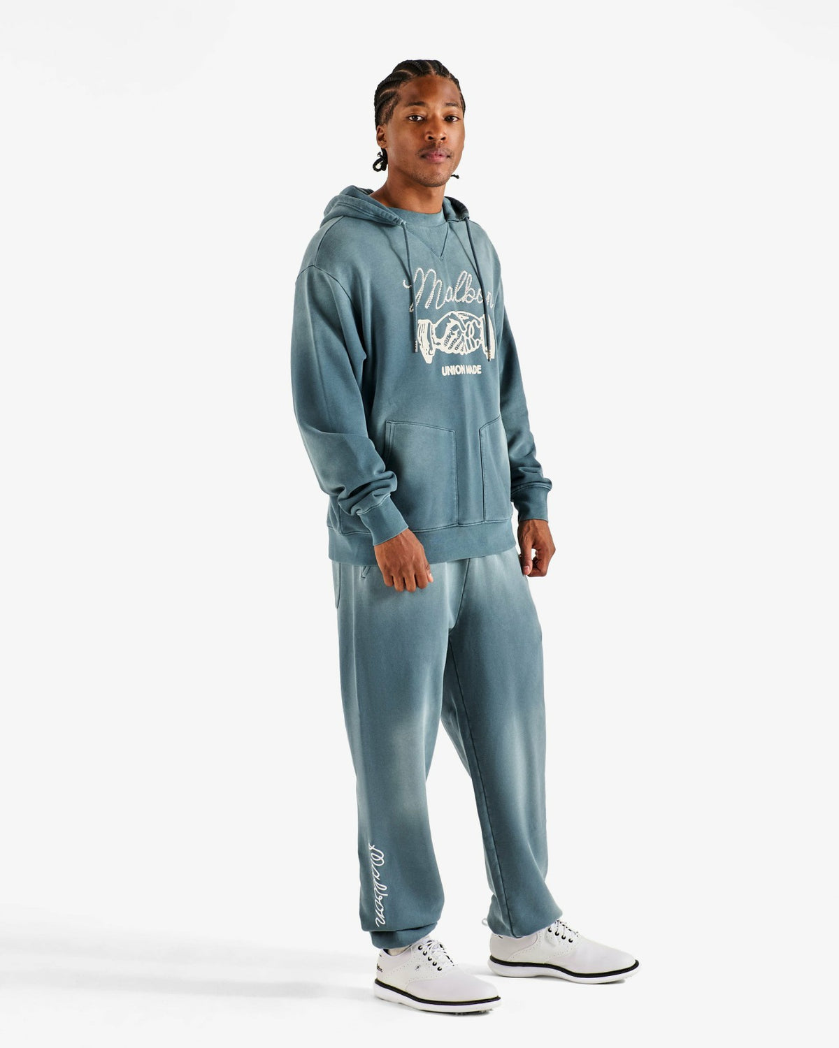 Malbon Clubhouse Sweatpant - Dusty Navy