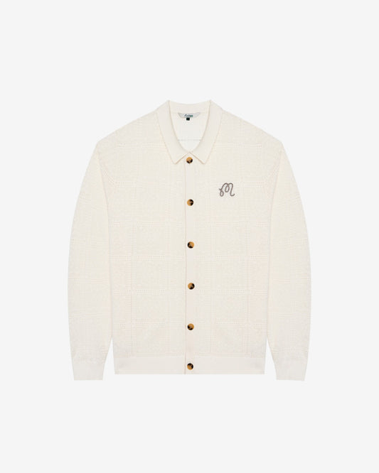 Malbon Resort Crochet Cardigan - Whisper White
