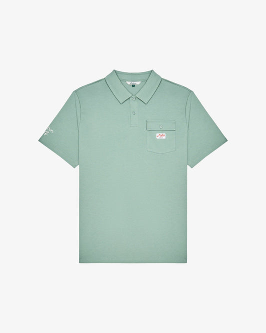 Malbon Jovis Benchmark Polo - Lily Pad