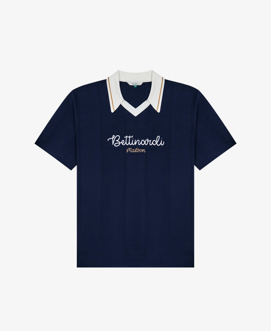 Malbon Bettinardi Knit Polo - Maritime Blue