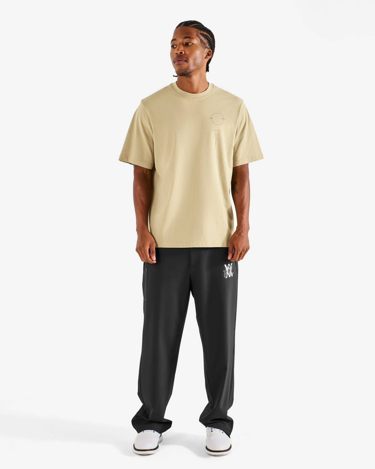 Malbon Arsham Bermuda Glyph Tee - Dune