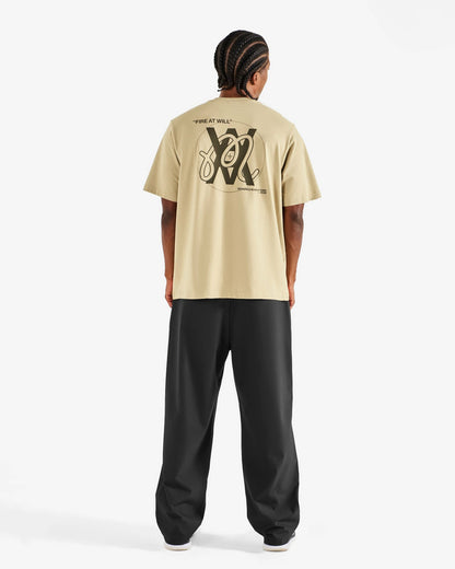Malbon Arsham Bermuda Glyph Tee - Dune