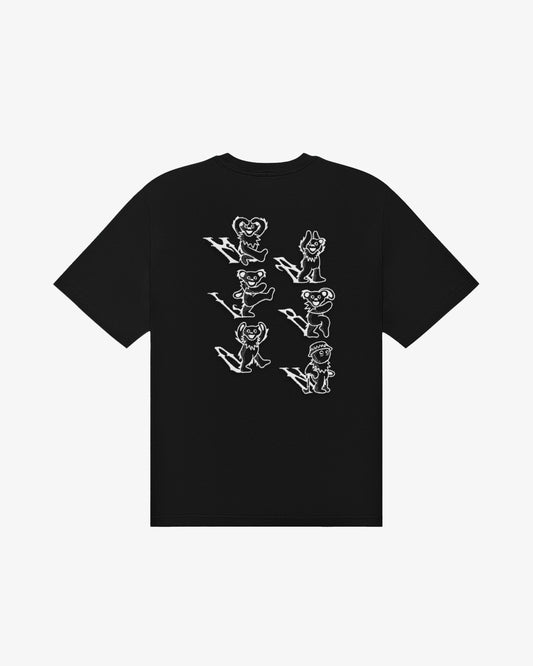 Malbon Grateful Dead Bermuda Alphabet Tee - Black