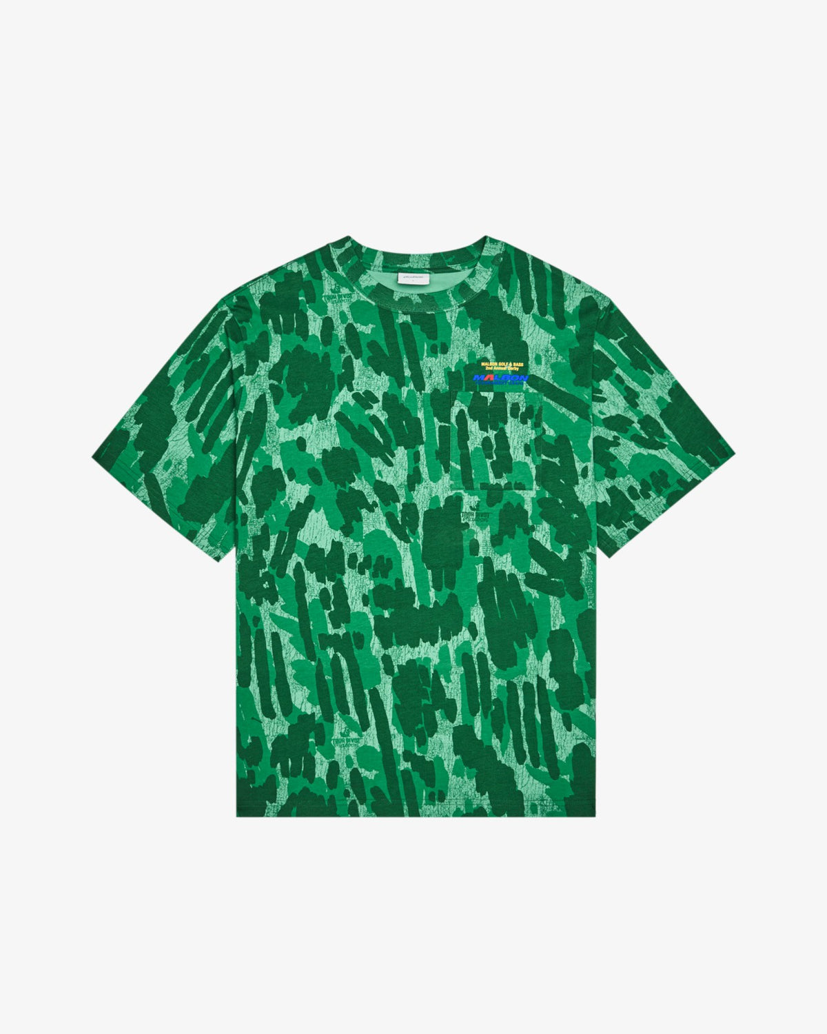 Malbon Vista Derby Tee - Divot Camo Jungle