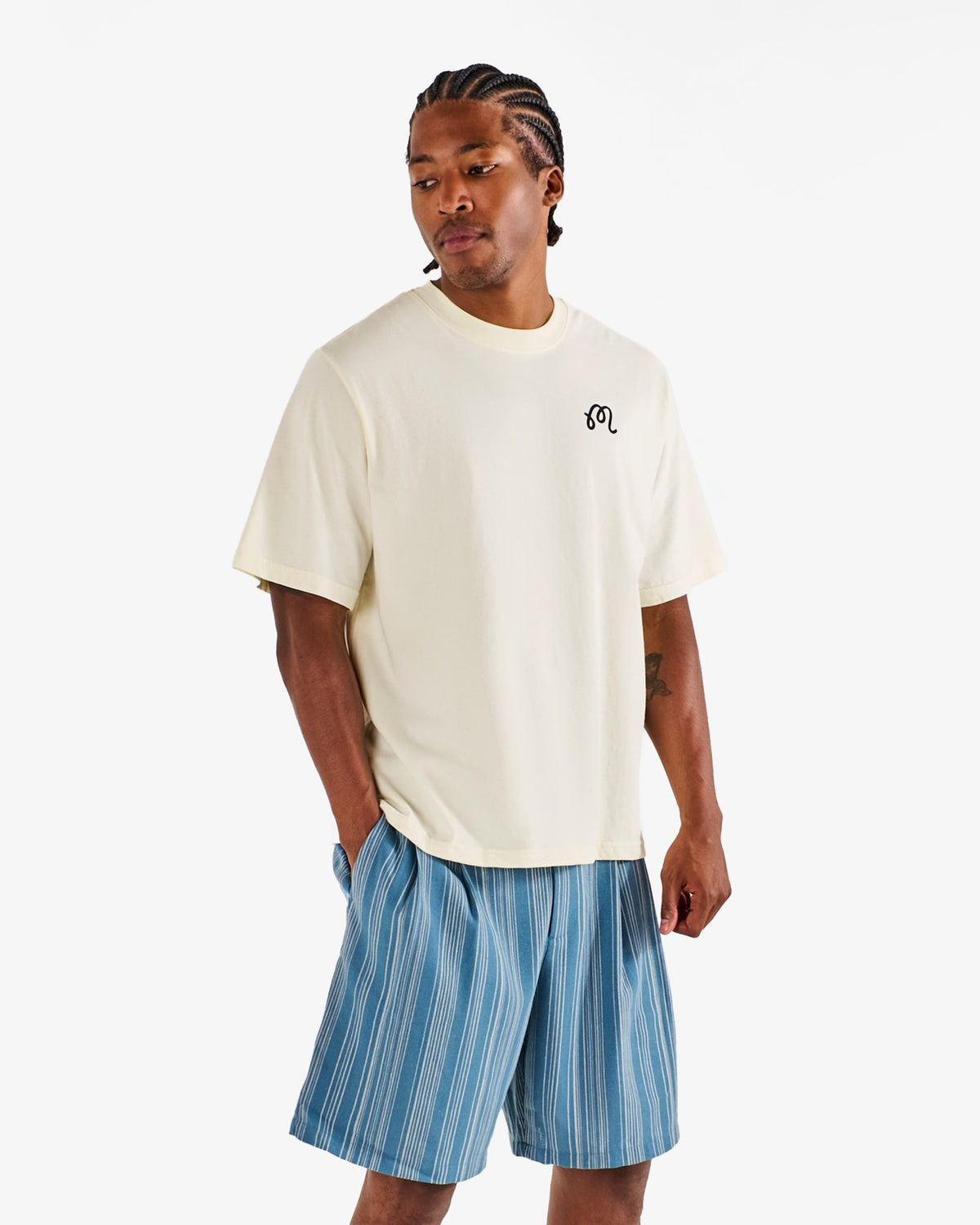 Malbon Bermuda Cigar Tee - Cream