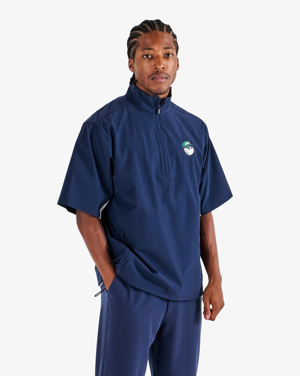 Malbon Pine Windshirt - Navy
