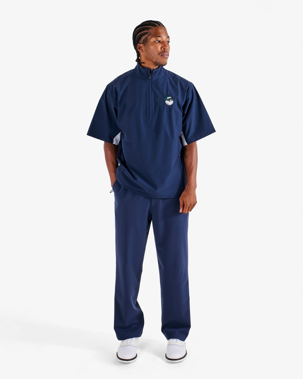 Malbon Pine Windshirt - Navy