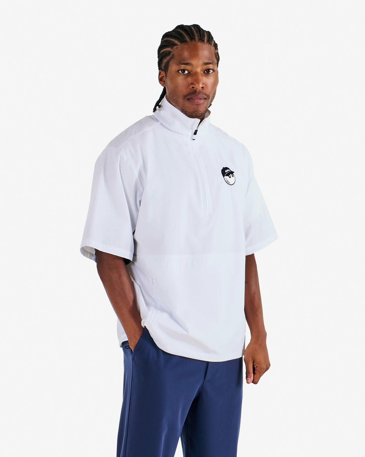 Malbon Pine Windshirt - White