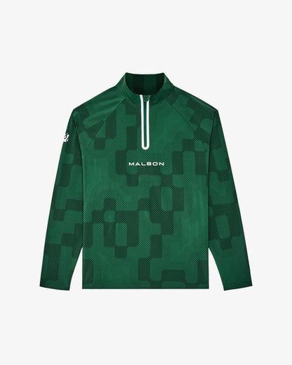 Malbon Performance Raglan Quarter Zip - Eden
