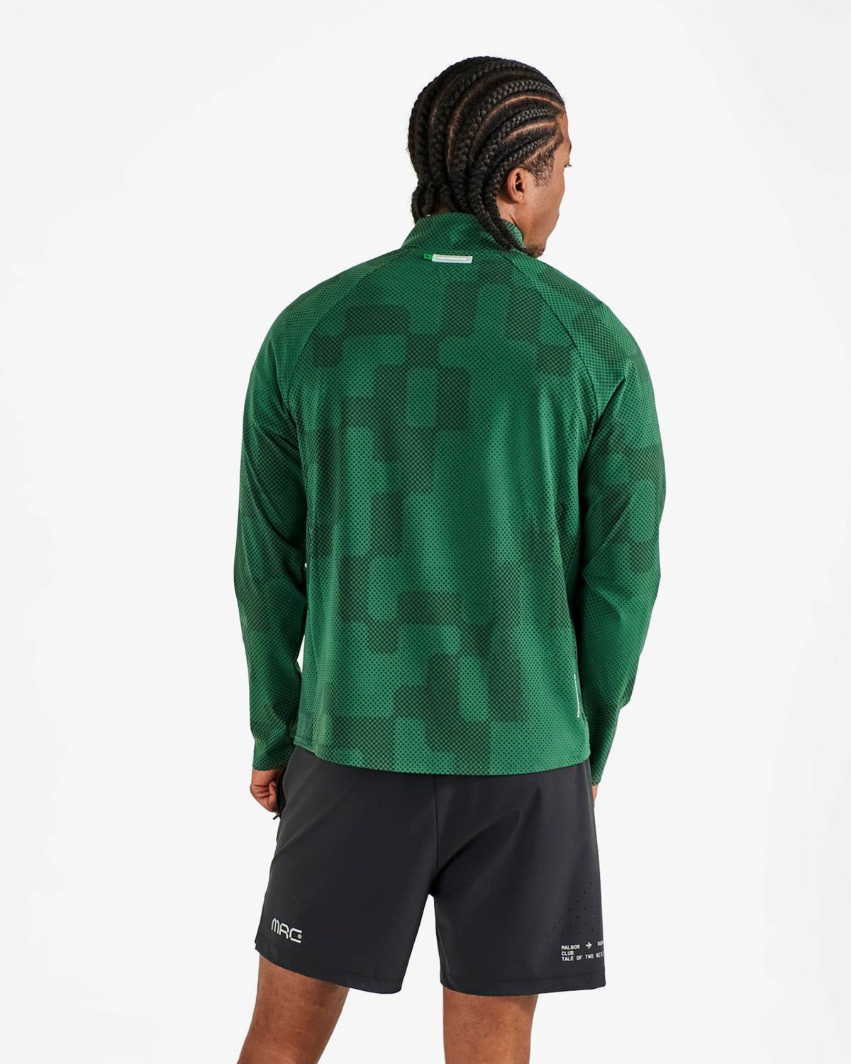 Malbon Performance Raglan Quarter Zip - Eden
