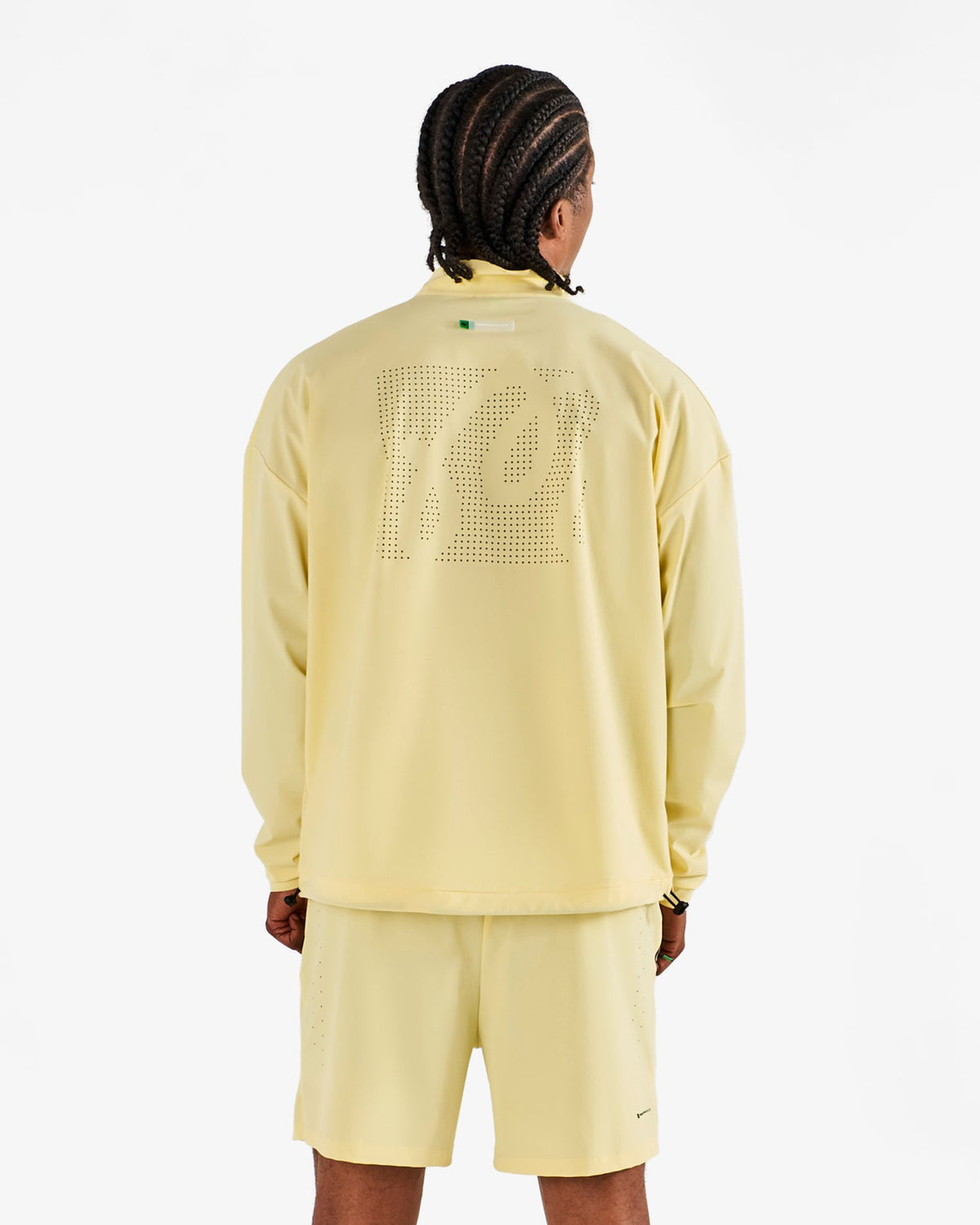 Malbon Performance Quarter Zip Shell Pullover - Mellow Yellow