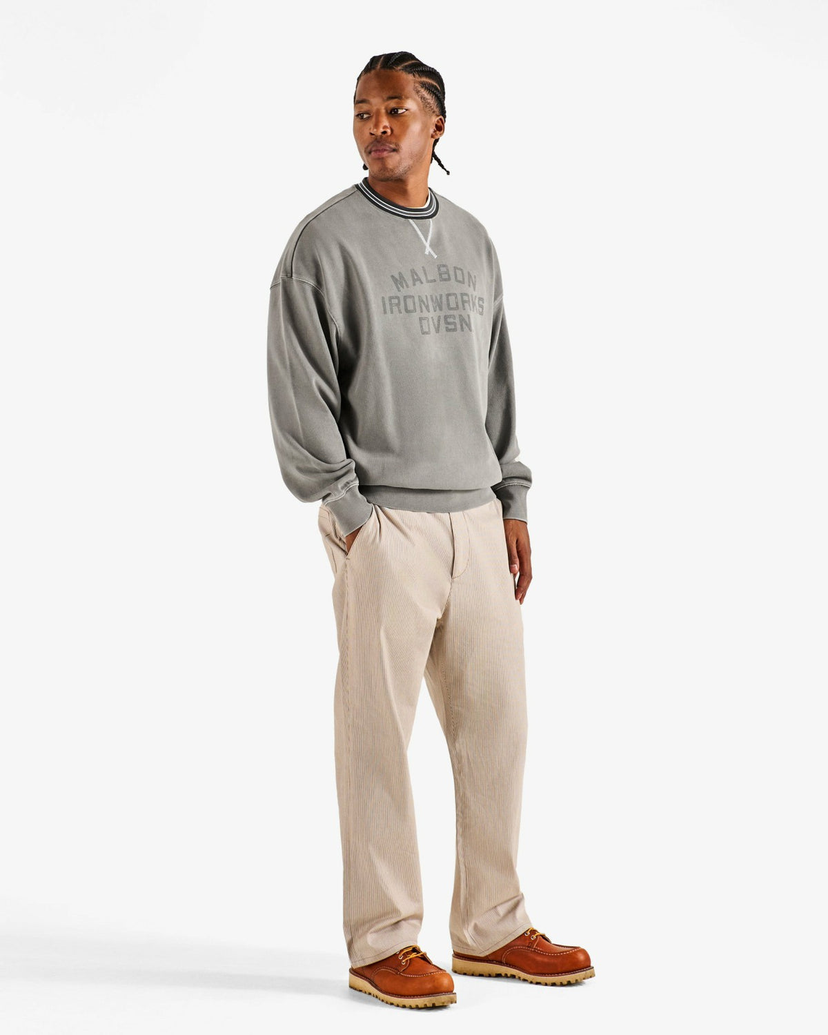 Malbon Foreman Sweatshirt - Brushed Nickel