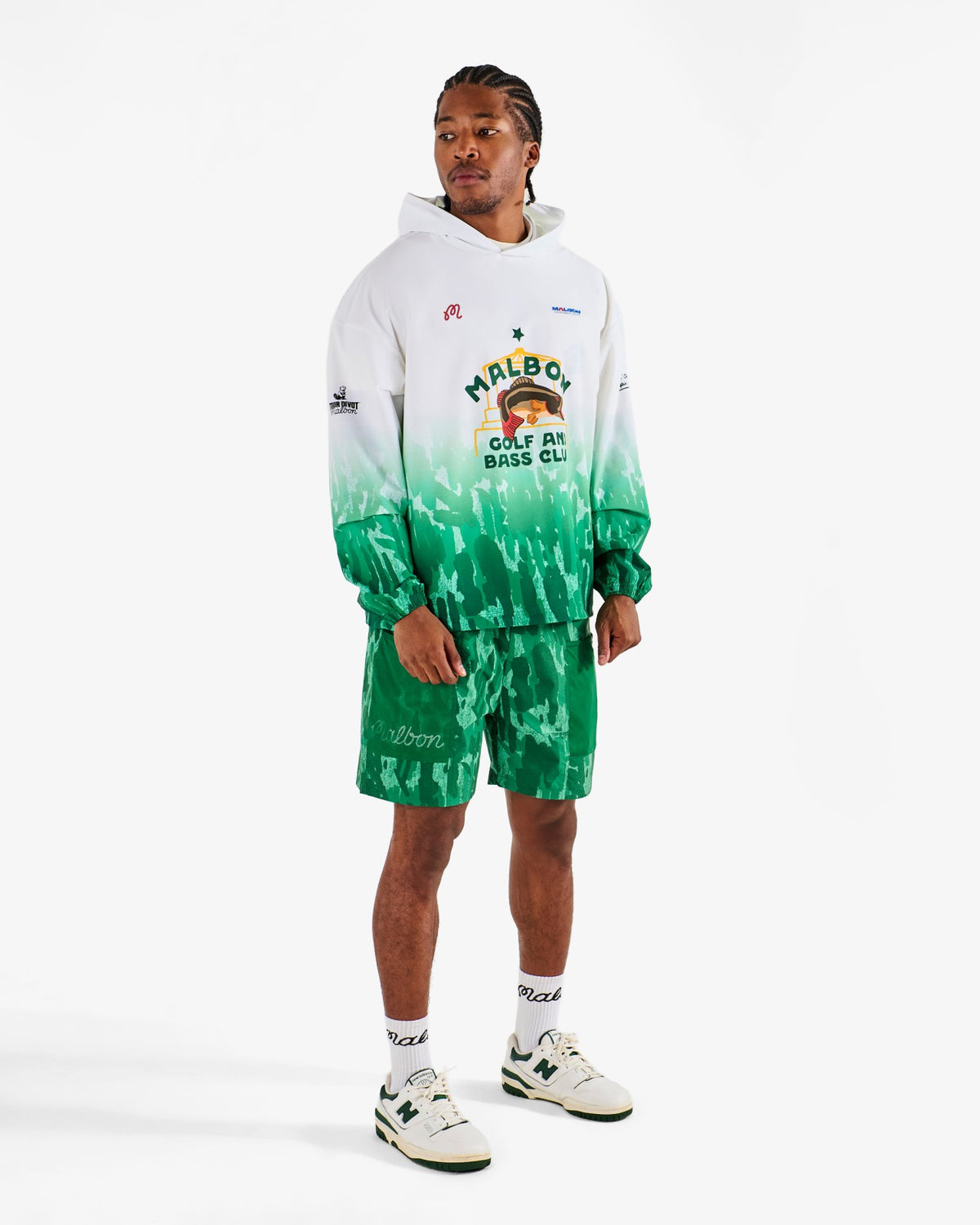 Malbon Sponsors Pullover - Divot Camo Jungle Gradient