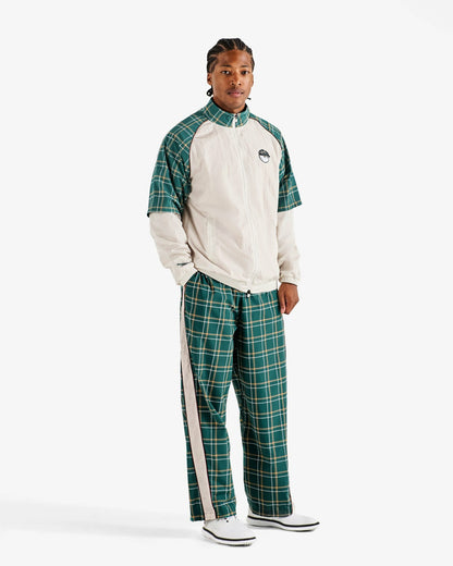 Malbon Bushmills Track Pant - Green Plaid