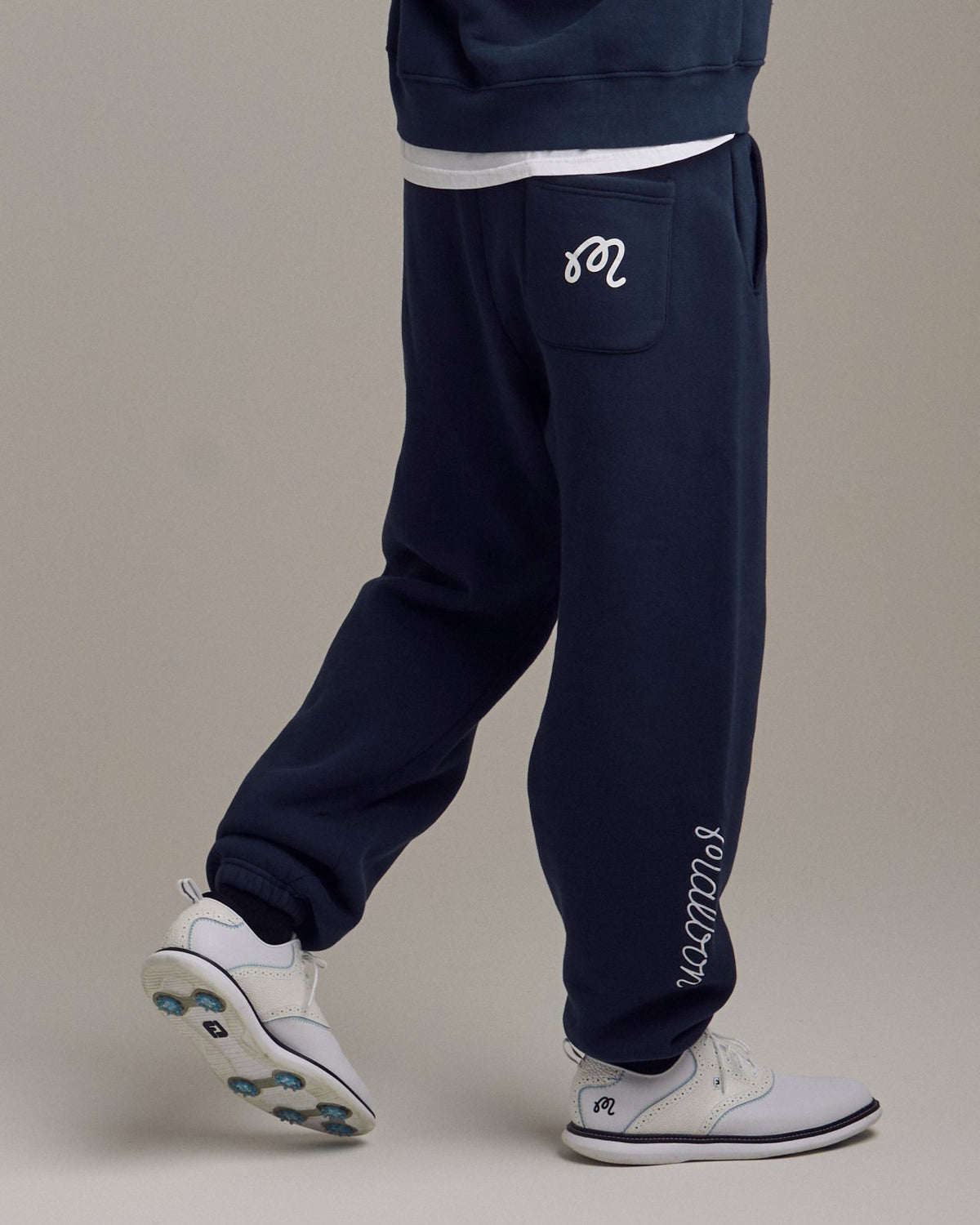Malbon Clubhouse Sweatpant - Navy
