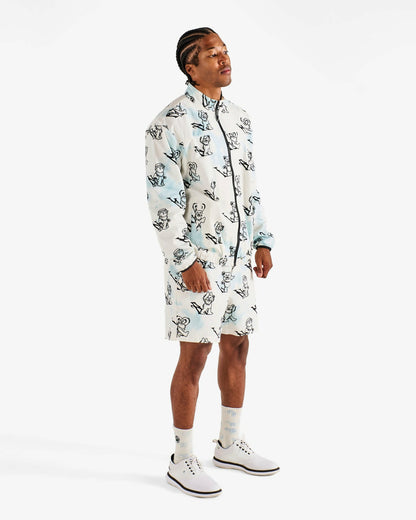 Malbon Grateful Dead Scooter Alphabet Short - Light Blue