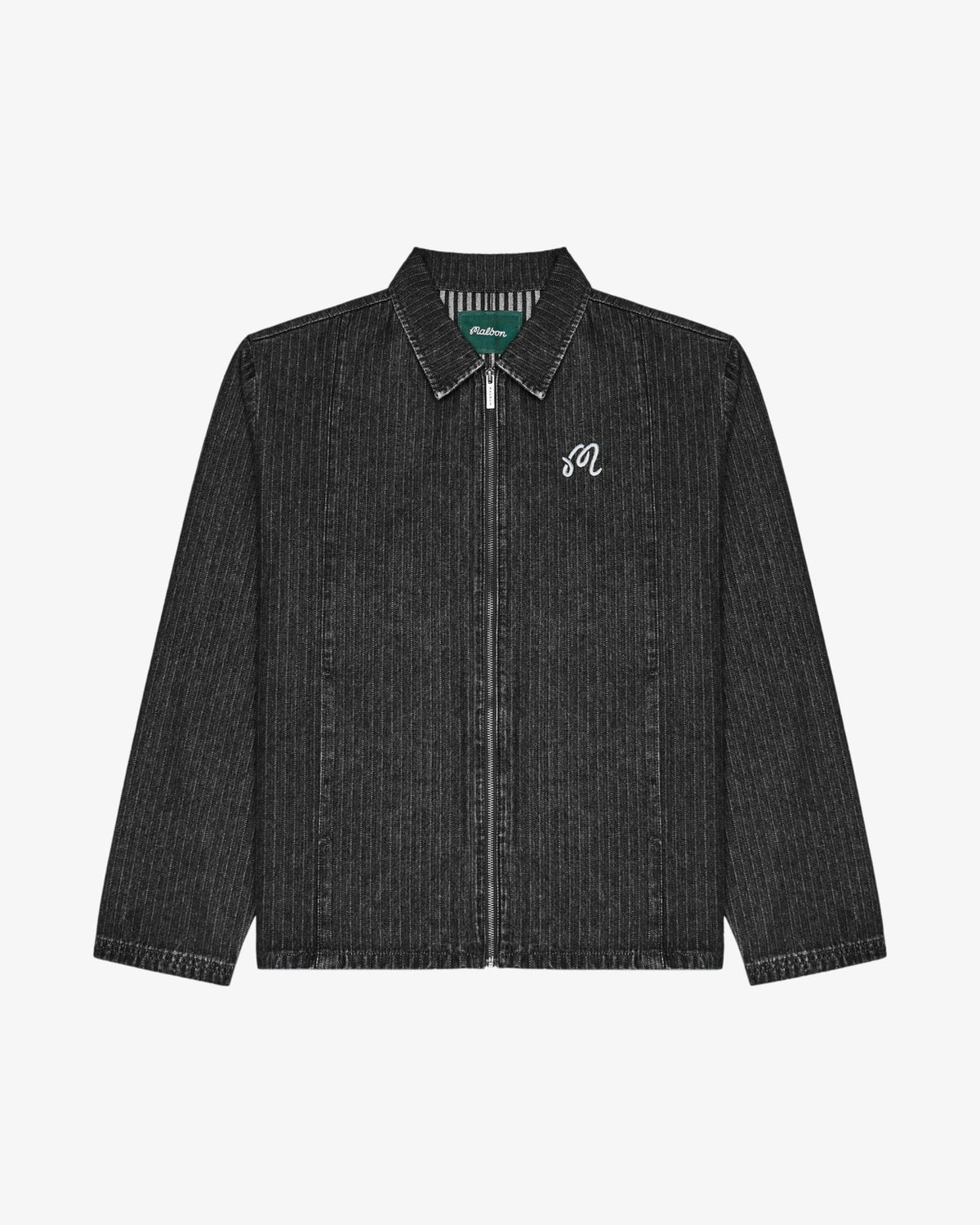 Malbon Foreman Jacket - Black Stone Washed Denim