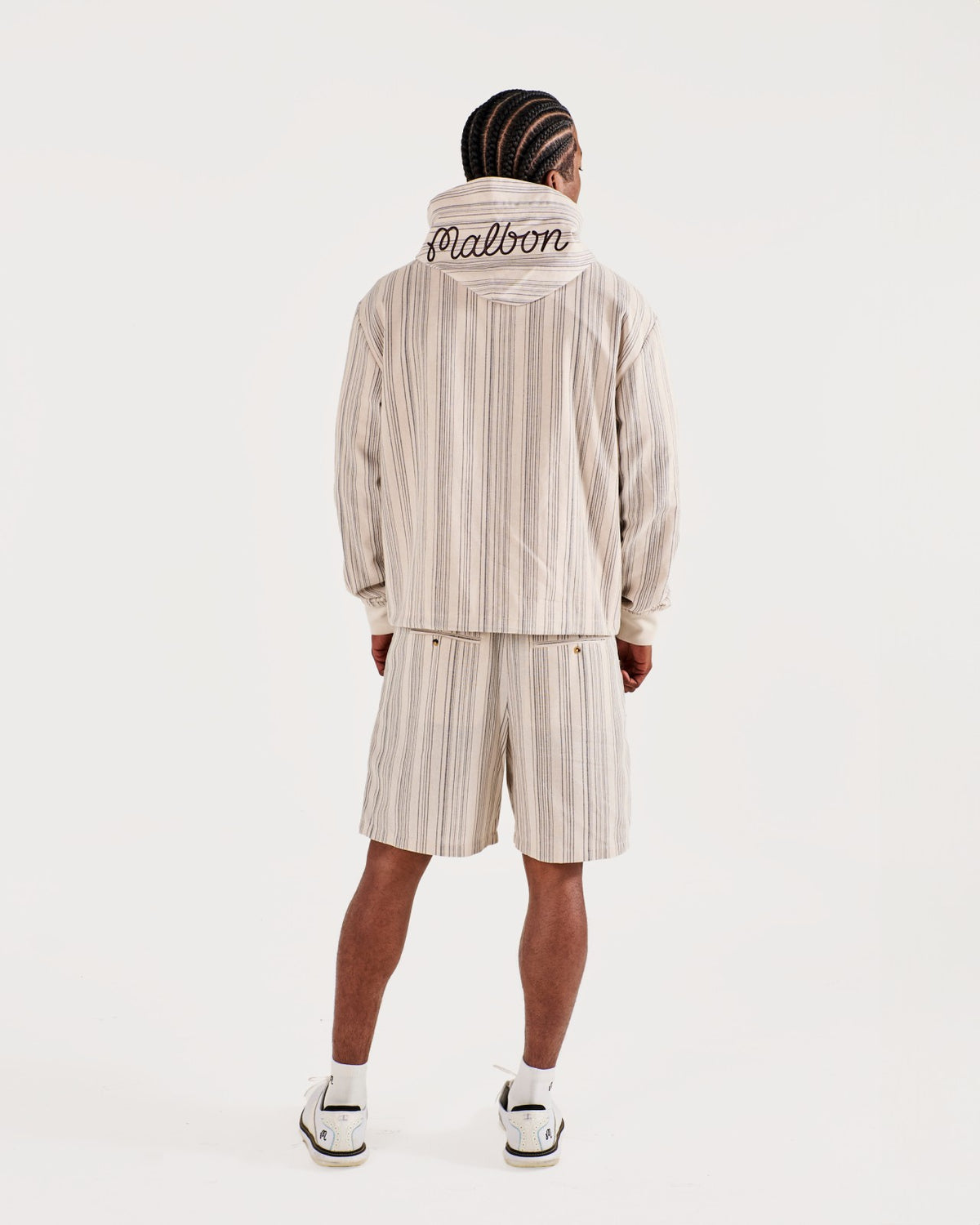 Malbon Arena Jacket - Cream Stripe