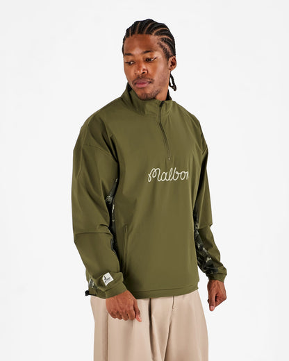 Malbon Tour Divot Camo Performance Shell Jacket - Bark Camo