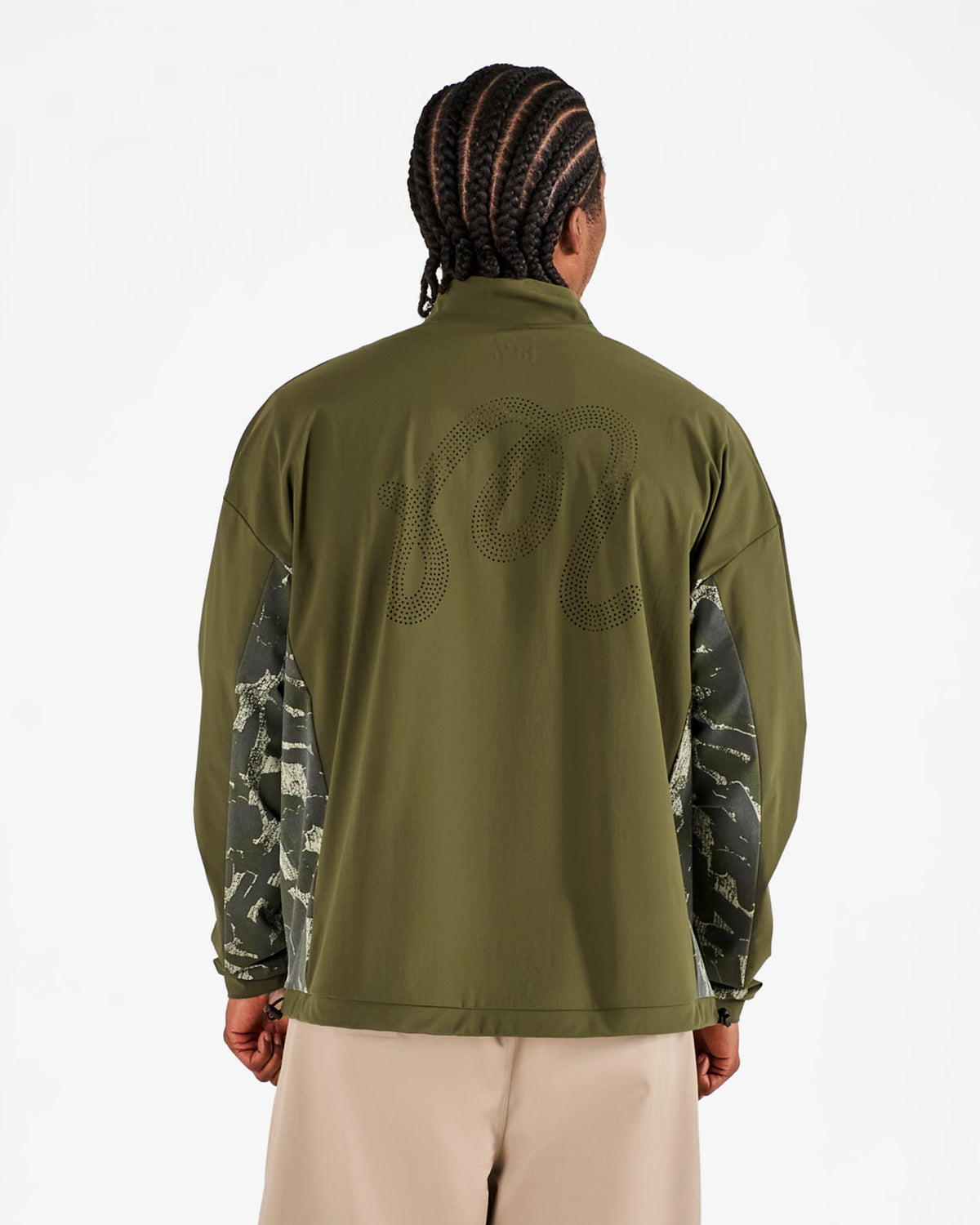 Malbon Tour Divot Camo Performance Shell Jacket - Bark Camo