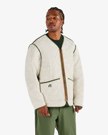 Malbon Guarapo Reversible Jacket - Olivine / Cream
