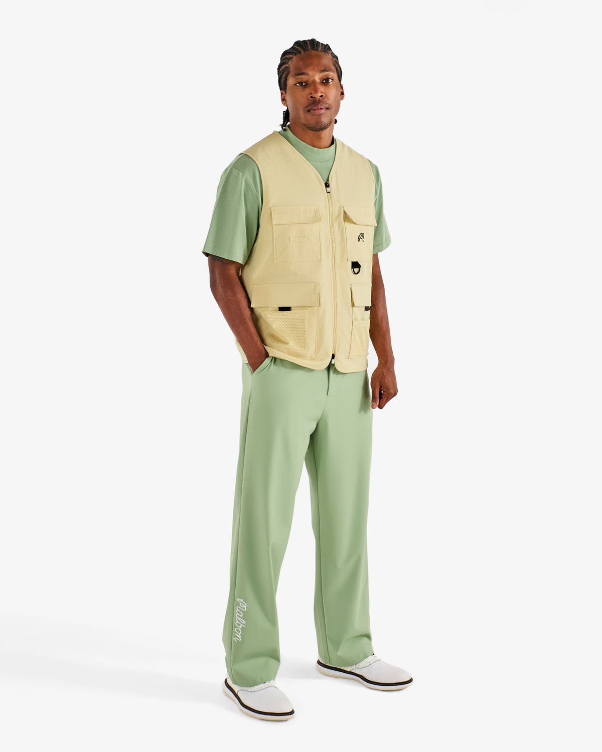 Malbon Bird Watching Vest - Aloe Wash