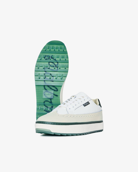 Malbon Course Golf Shoe - Ivory / Green