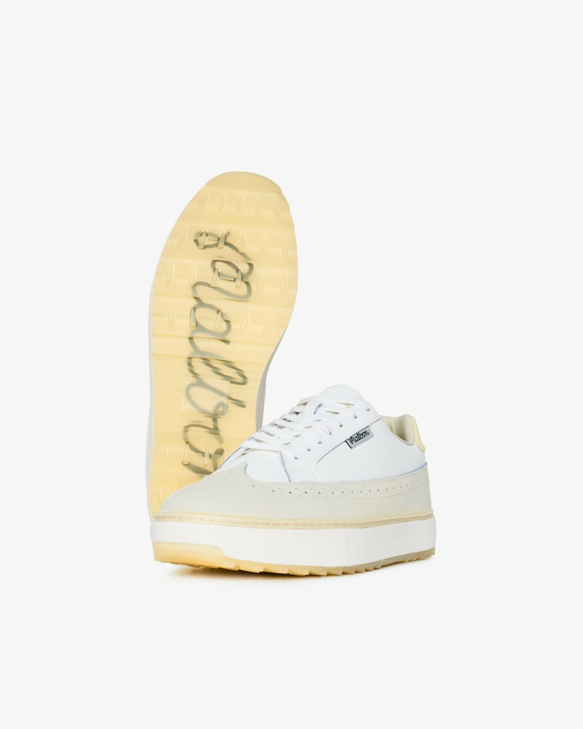 Malbon Course Golf Shoe - Ivory / Yellow