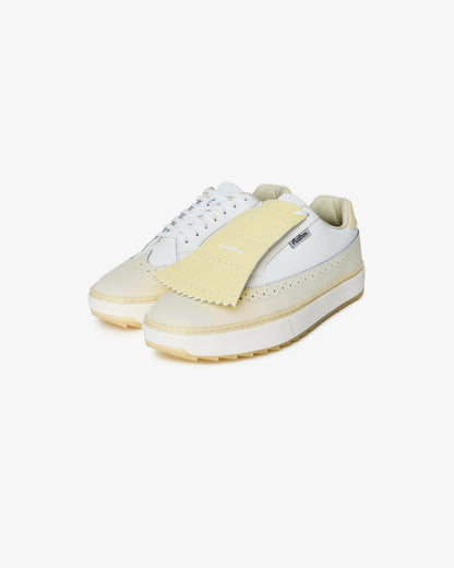 Malbon Course Golf Shoe - Ivory / Yellow
