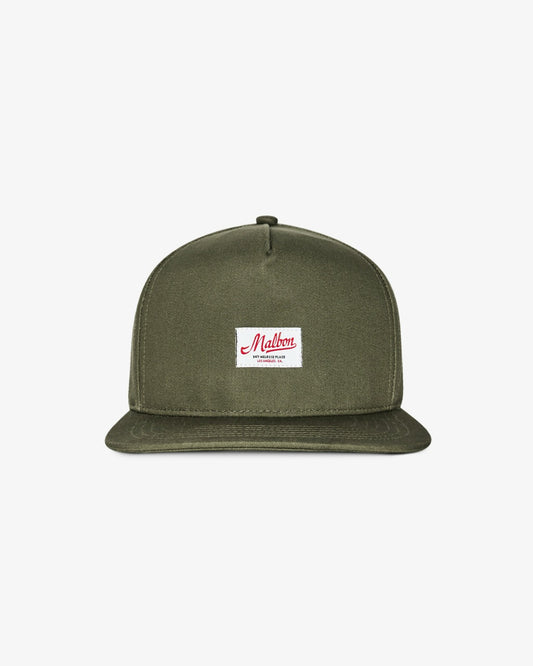 Malbon Benchmark Snapback - Military Green
