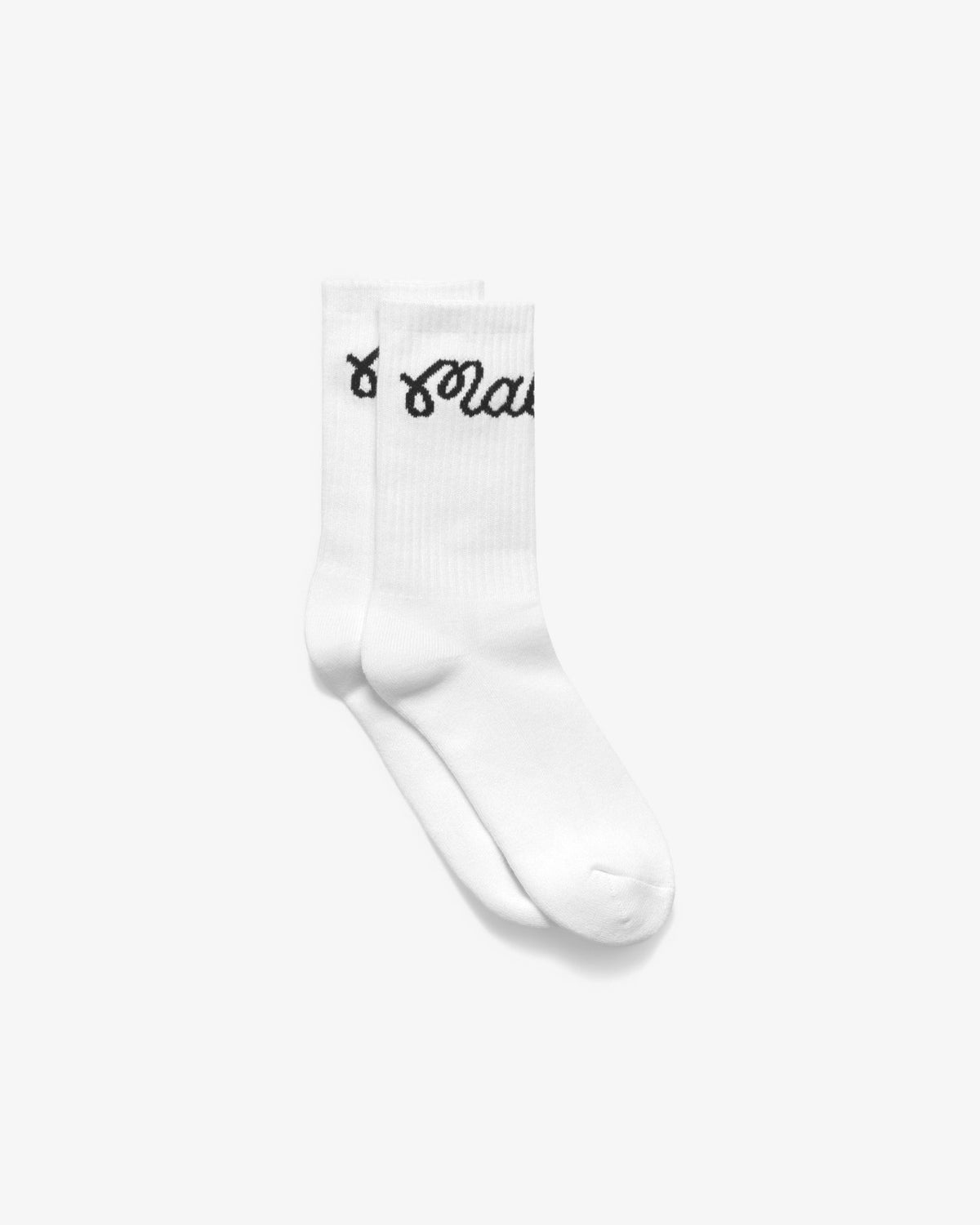 Malbon Bon Script Sock - White