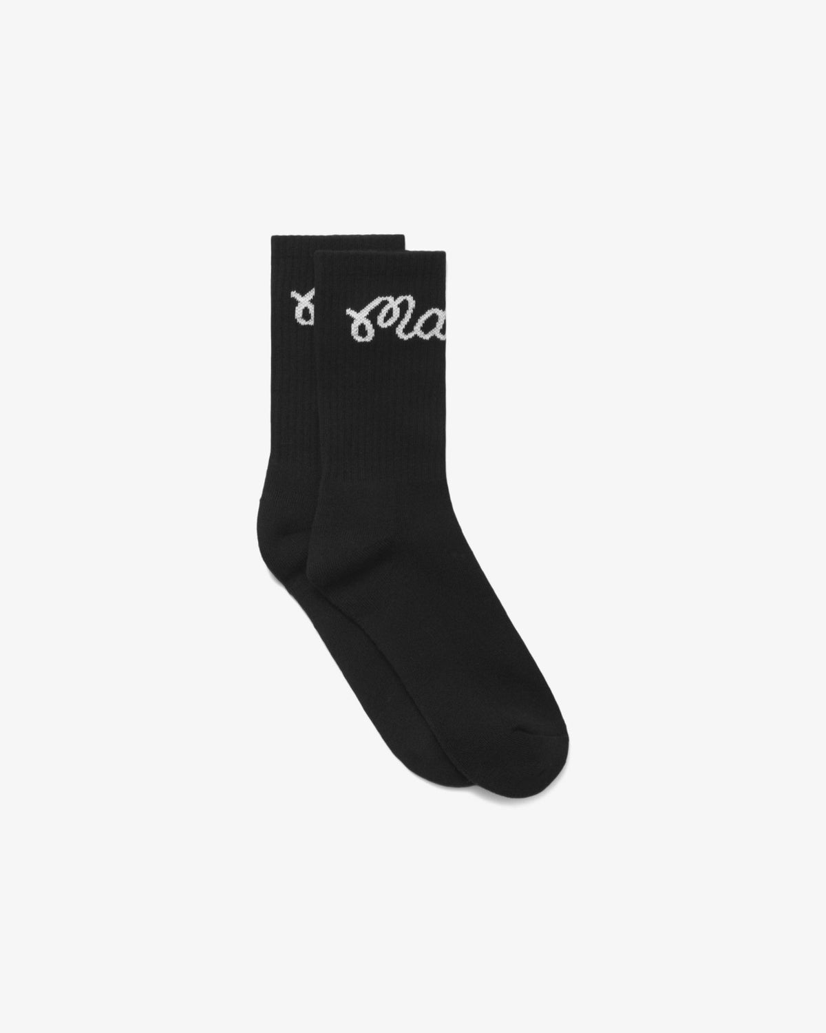 Malbon Bon Script Sock - Black